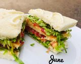 Hình bước làm 4 của món Bánh mỳ Sandwich trứng
