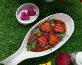 A picture of step 4 of Paneer Kaleji.