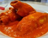Foto del paso 9 de la receta: Rollitos de pollo y jamón en salsa de pimientos del piquillo