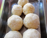 Foto del paso 4 de la receta: Bomba de Arroz con papa rellena de huevo y queso, a la pizza