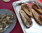 Foto del paso 1 de la receta: Berenjena rellena vegana