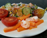 Foto del paso 5 de la receta: Arroz con calabacín, gambas, maíz y piña