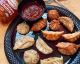 A picture of step 13 of Steamed and Fried Soya Momos (Soybean Dumplings).