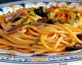 Foto del paso 9 de la receta: Spaghetti con anchoas y aceitunas negras