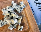 Une image de l'étape 10 de Gratin de macaronis au lard, courgettes et roquefort.