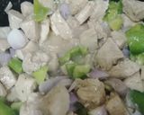 A picture of step 4 of Shashlik gravy with Rice.