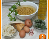 Foto del paso 1 de la receta: Potaje de bacalao con garbanzos y espinacas