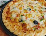 A picture of step 6 of Cheesy Bites Petals Pizza 🍕🍕.