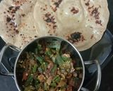 A picture of step 5 of Bhindi Fry.