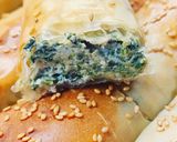 A picture of step 11 of Phyllo Rolls with Spinach and Almond Ricotta.