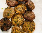 A picture of step 2 of Black gram vadai.