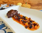 Foto del paso 1 de la receta Carrillera con tierra de frutas desecadas de temporada 