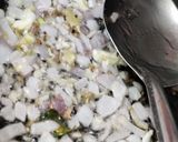 A picture of step 7 of Methi Sprouts Usal.
