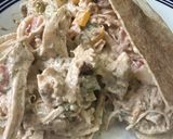 A picture of step 3 of Turkey salad sandwich 🥪.
