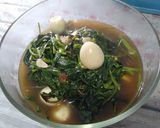 Foto langkah ke 4 dari resep Tumis kangkung telur puyuh dan sambel terasi mentah.