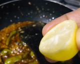 A picture of step 11 of Hari mirchon ka salan.
