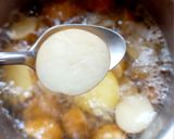 A picture of step 3 of Crispy cheese potato (baby potato with cornflour).