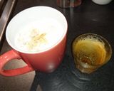 A picture of step 4 of Caffè Latte.