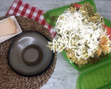 Foto del paso 7 de la receta: Lazos de pasta multicolor al pesto en estuche Lékué al microondas