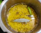 A picture of step 3 of Palak aloo chana dal sabzi.