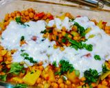 A picture of step 12 of Chana chaat or chickpeas.