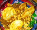 A picture of step 8 of Boondi papri chaat.