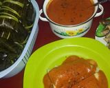 Foto langkah ke 7 dari resep Lapat Kuah Kacang (Buras Bumbu Kacang).