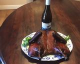 A picture of step 4 of California Farm Tea Smoked Whole Duck.