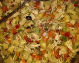 Foto del paso 7 de la receta: Ensalada de yuca con pechuga desmeuzada y torrejas de berenjenas