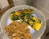 Foto del paso 8 de la receta: Tortilla de espinacas y calabaza con fideos integrales
