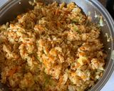 Foto del paso 2 de la receta: Arroz chino con camarones y un huevo estrellado