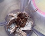 A picture of step 1 of Chocolate shake from chocolate chip ice-cream.