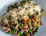 Foto del paso 4 de la receta: RISONI(Orzo)con Tocineta🥓y Vegetales...!