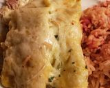 A picture of step 15 of Chicken Verde Enchiladas.