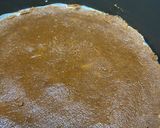 A picture of step 3 of Lotus Biscoff cheese cake.