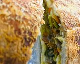 Foto del paso 9 de la receta: 🥟CALZONE🥟 DE PUERROS 🧀QUESO🧀 Y 🍖 JAMÓN🍖 (masa casera) 😋