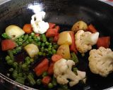 A picture of step 12 of Mughlai veg biryani.