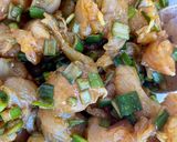 Une image de l'étape 1 de Curry Thaï au poulet et légumes.