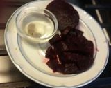 A picture of step 5 of Beet root Rasam.
