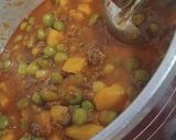 عکس مرحله 1 از دستور خوراک نخودسبزگوشت