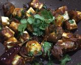 A picture of step 4 of Paneer 65.