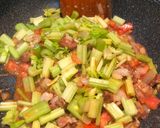 A picture of step 5 of Chinese celery w/ Tofu.