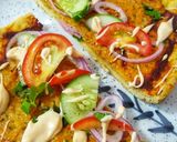 A picture of step 7 of Turkish Chicken Pizza.