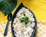 A picture of step 3 of Curd rice.