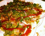 A picture of step 5 of Dahi Phulki Chat.