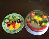 Hình bước làm 6 của món Rau câu hoa nổi