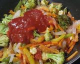 A picture of step 3 of Wheat spaghetti with a healthy twist.