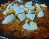 A picture of step 3 of Coconut Chicken Bharta.
