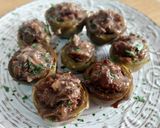 Foto del paso 14 de la receta Alcachofas confitadas rellenas de carrilleras al Oporto