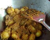 A picture of step 2 of Egg curry with baby potatoes & green peas #Cookpad.